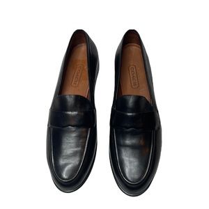 Coach Black Leather Penny Loafers. Size 9 (Fits like 8.5 and is narrow)